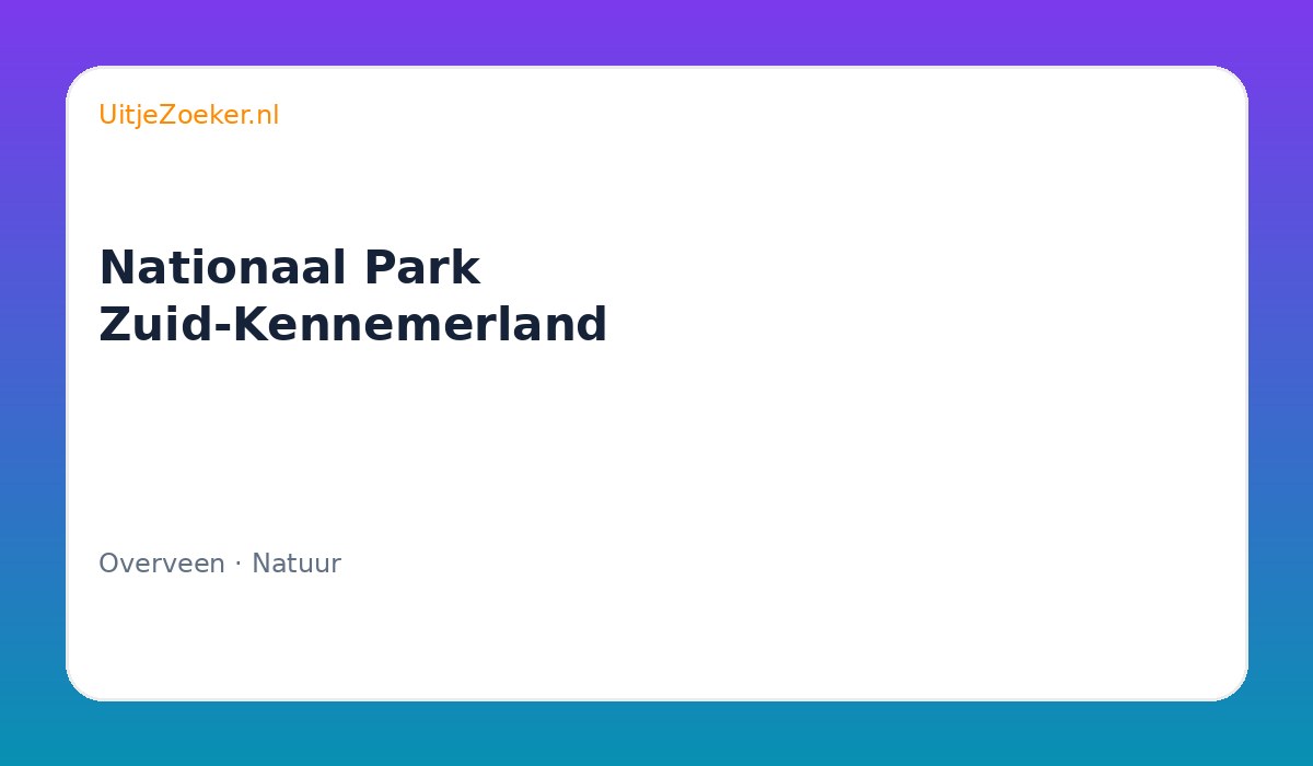 Nationaal Park Zuid-Kennemerland
