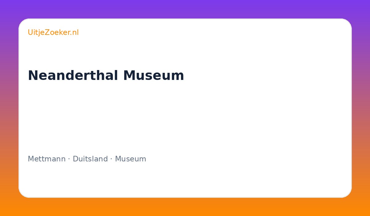Neanderthal Museum