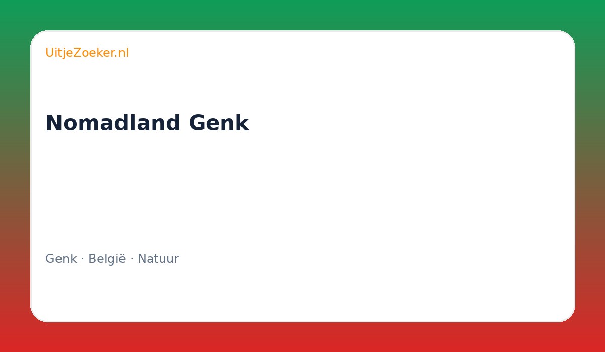 Nomadland Genk