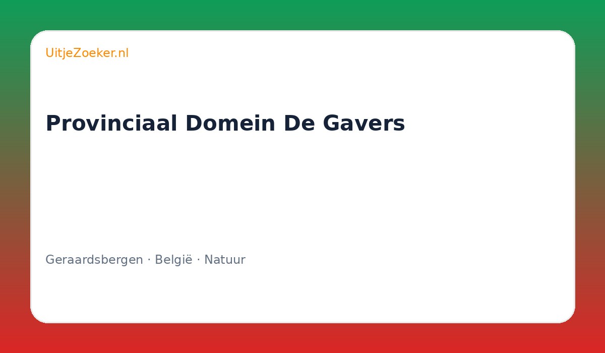 Provinciaal Domein De Gavers