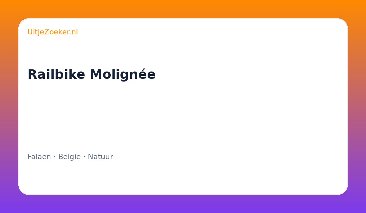 Railbike Molignée