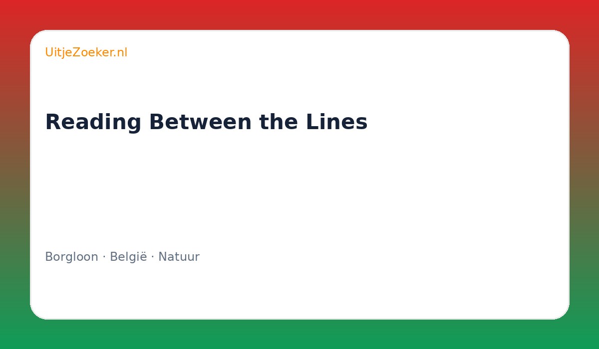 Reading Between the Lines