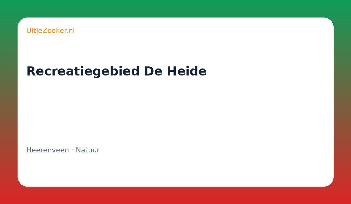 Recreatiegebied De Heide
