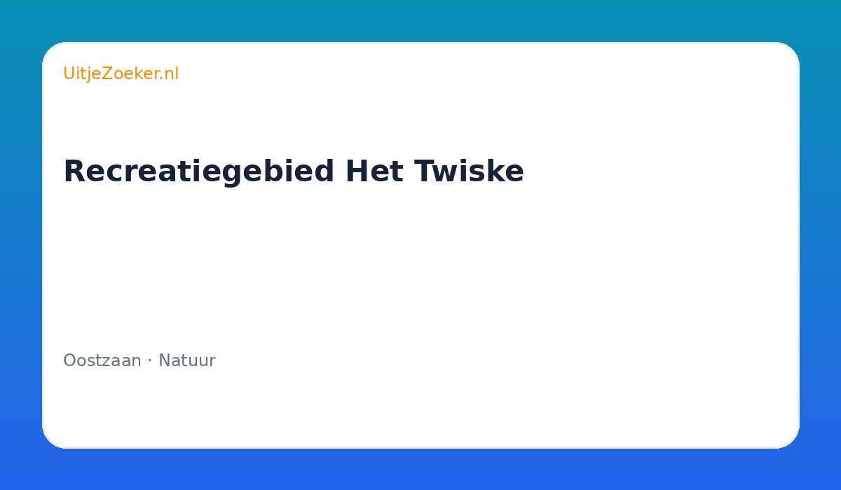 Recreatiegebied Het Twiske