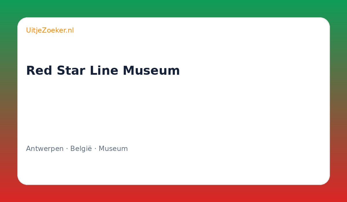 Red Star Line Museum