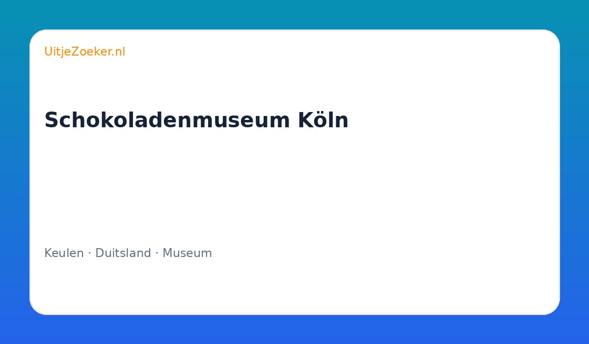 Schokoladenmuseum Köln