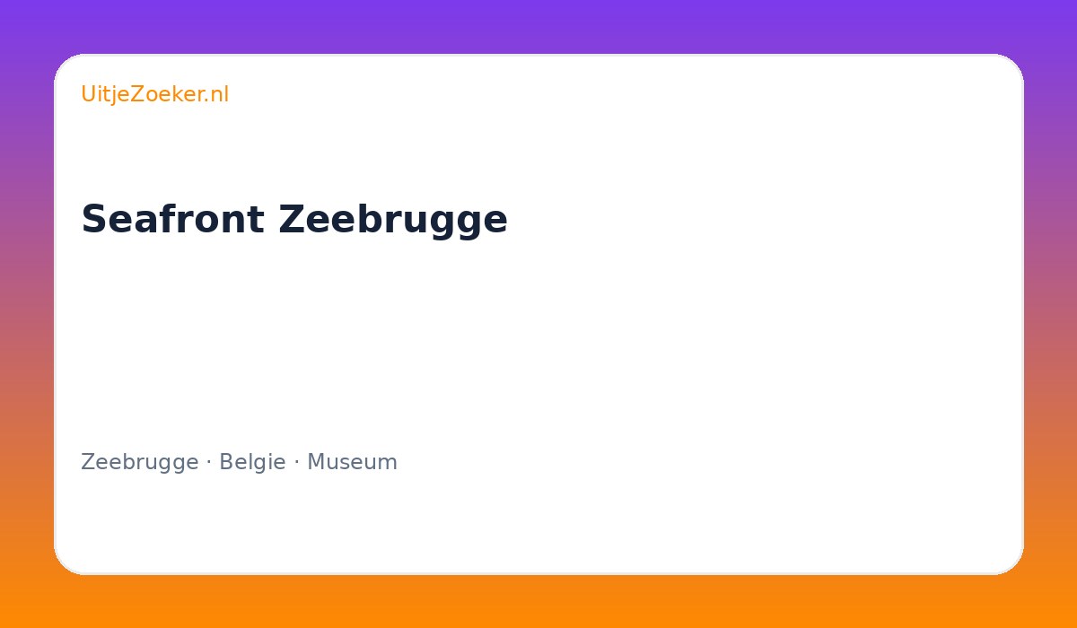 Seafront Zeebrugge