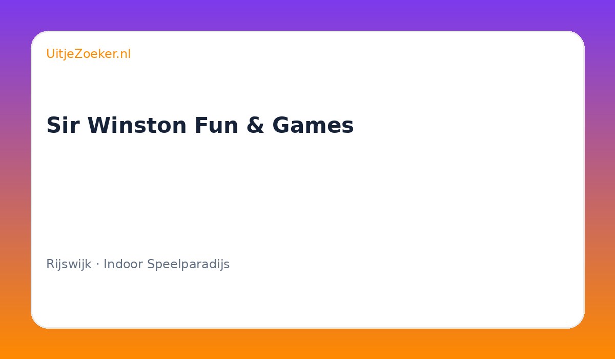 Sir Winston Fun & Games