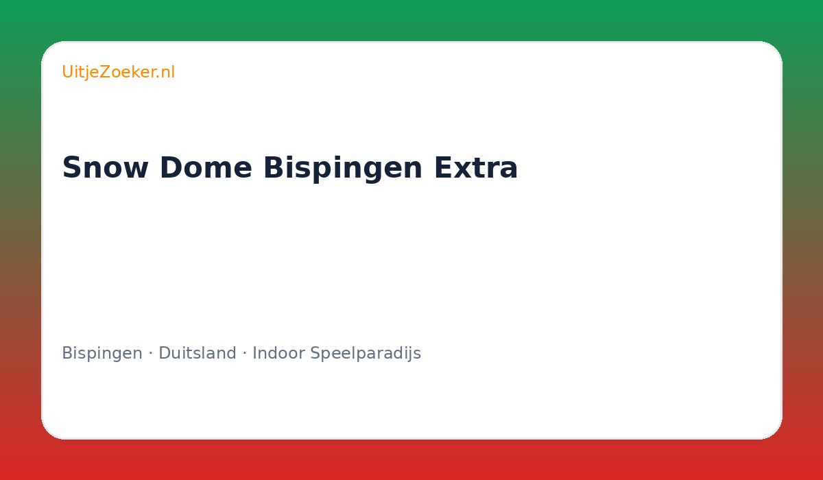 Snow Dome Bispingen