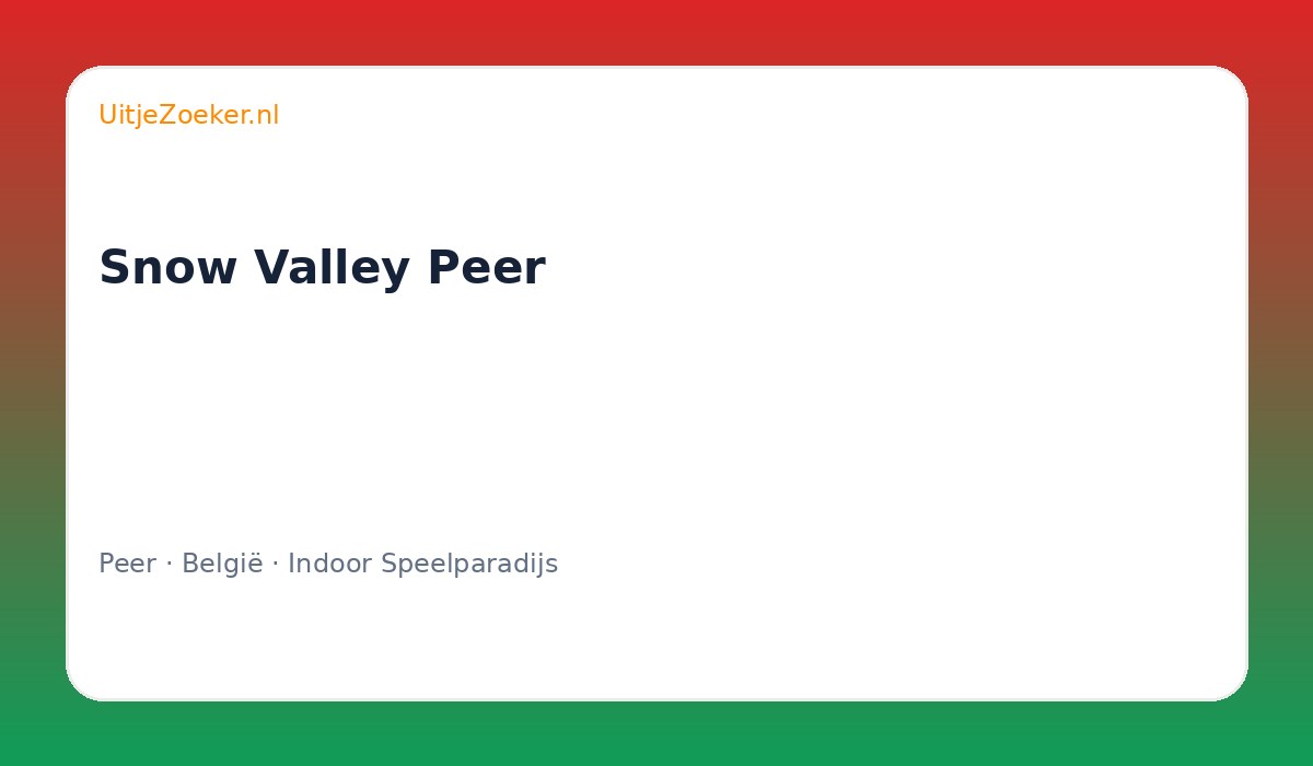 Snow Valley Peer