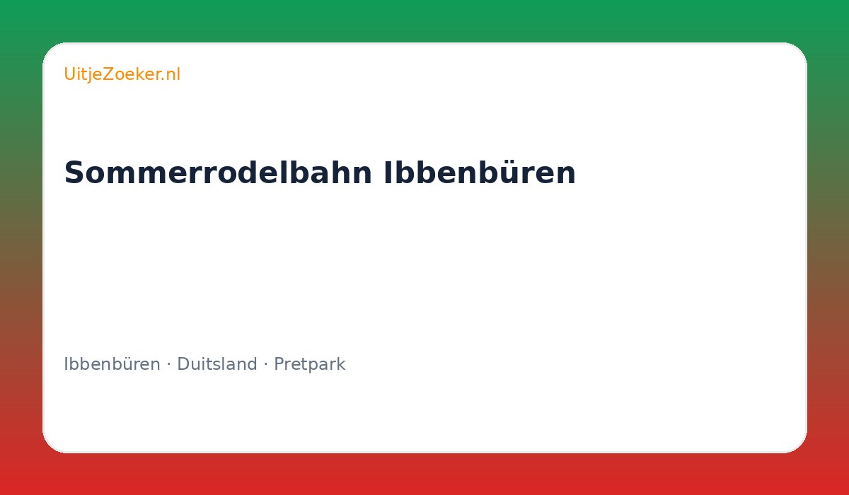 Sommerrodelbahn Ibbenbüren