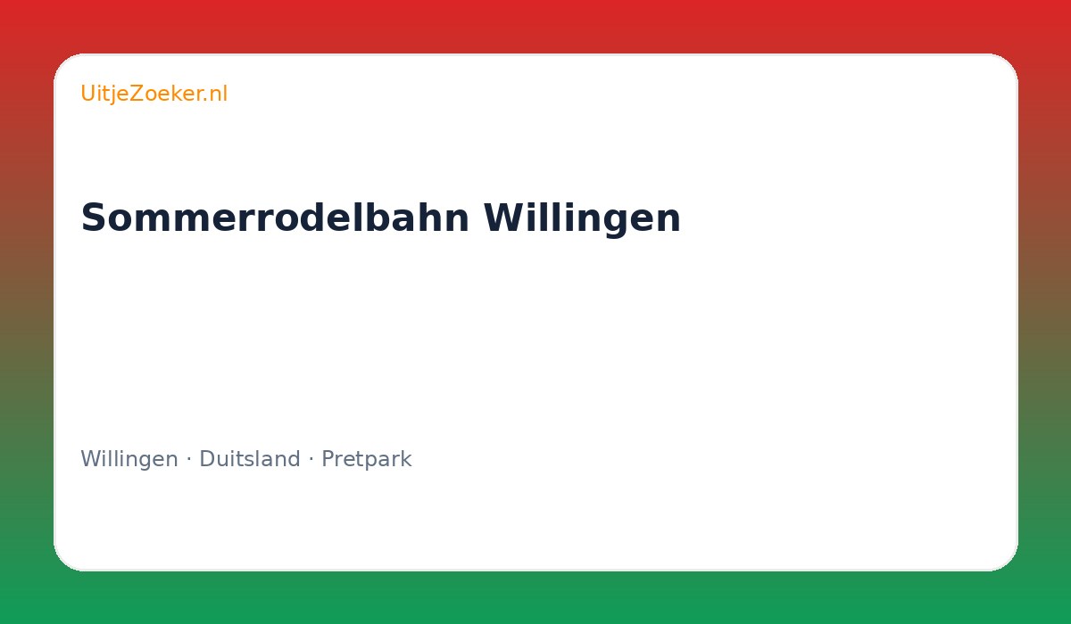 Sommerrodelbahn Willingen