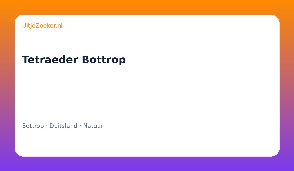 Tetraeder Bottrop