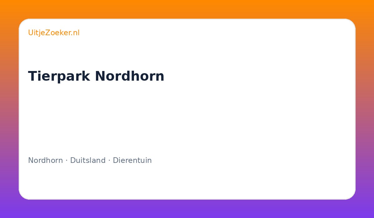 Tierpark Nordhorn