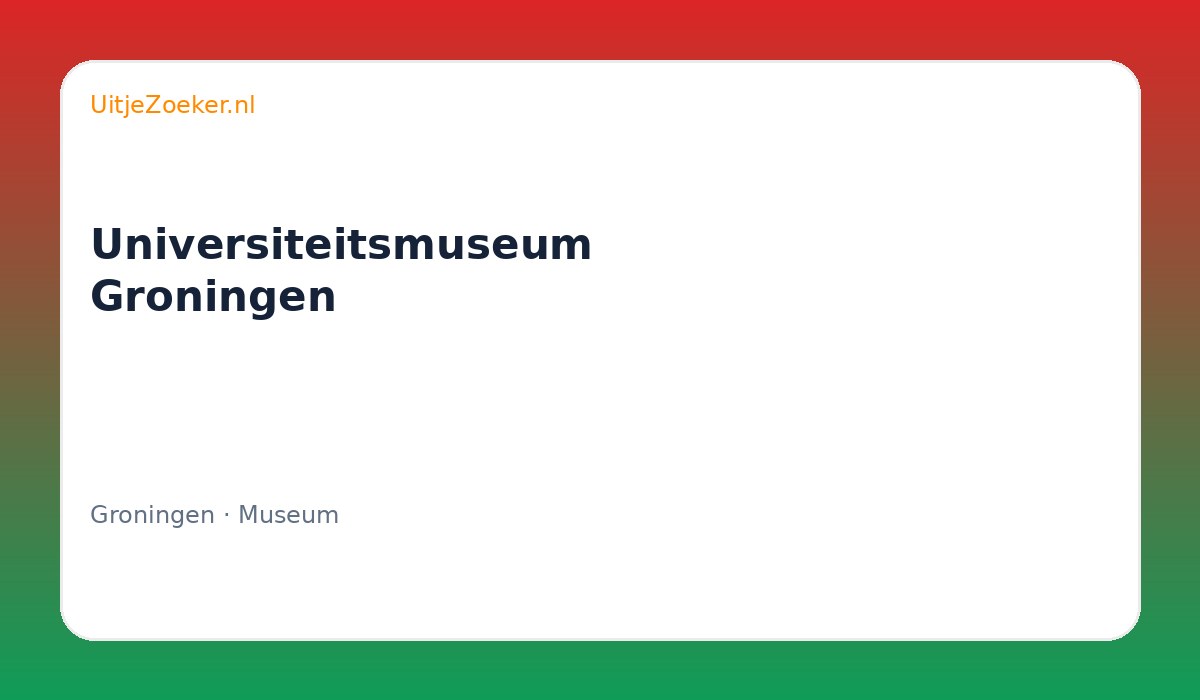 Universiteitsmuseum Groningen