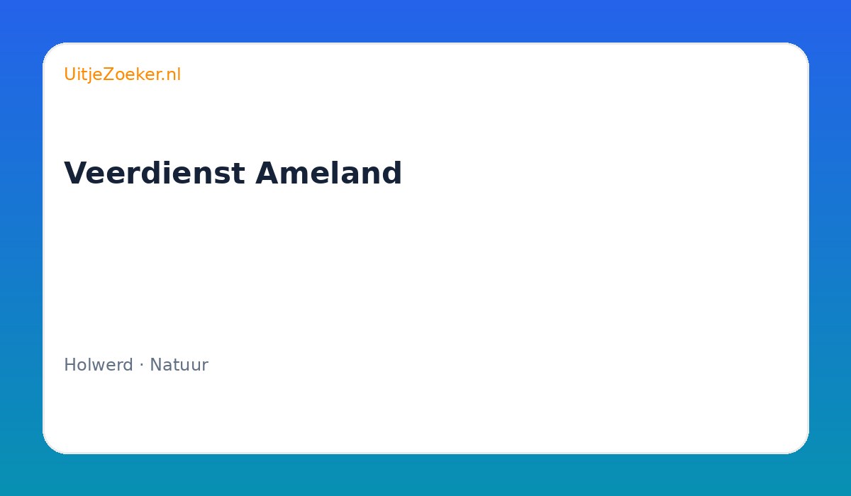 Veerdienst Ameland