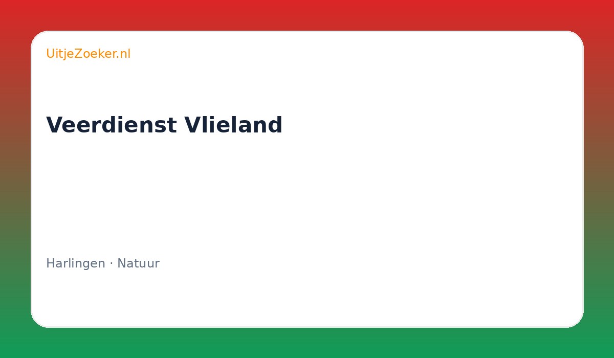 Veerdienst Vlieland