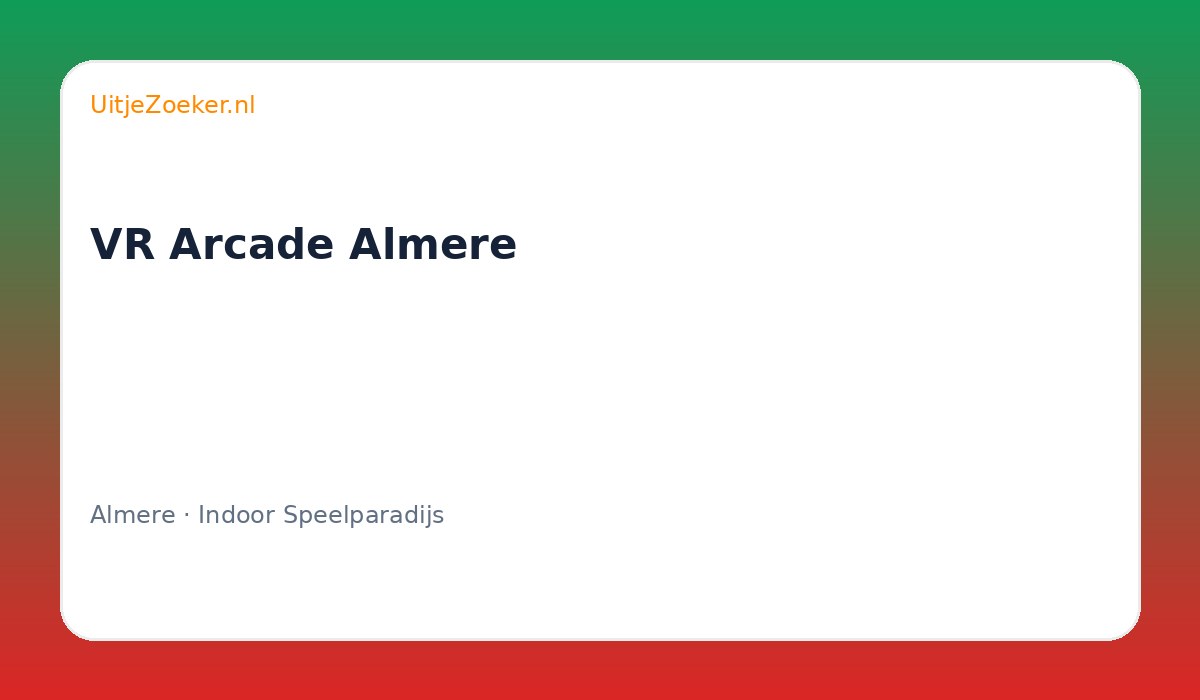 VR Arcade Almere