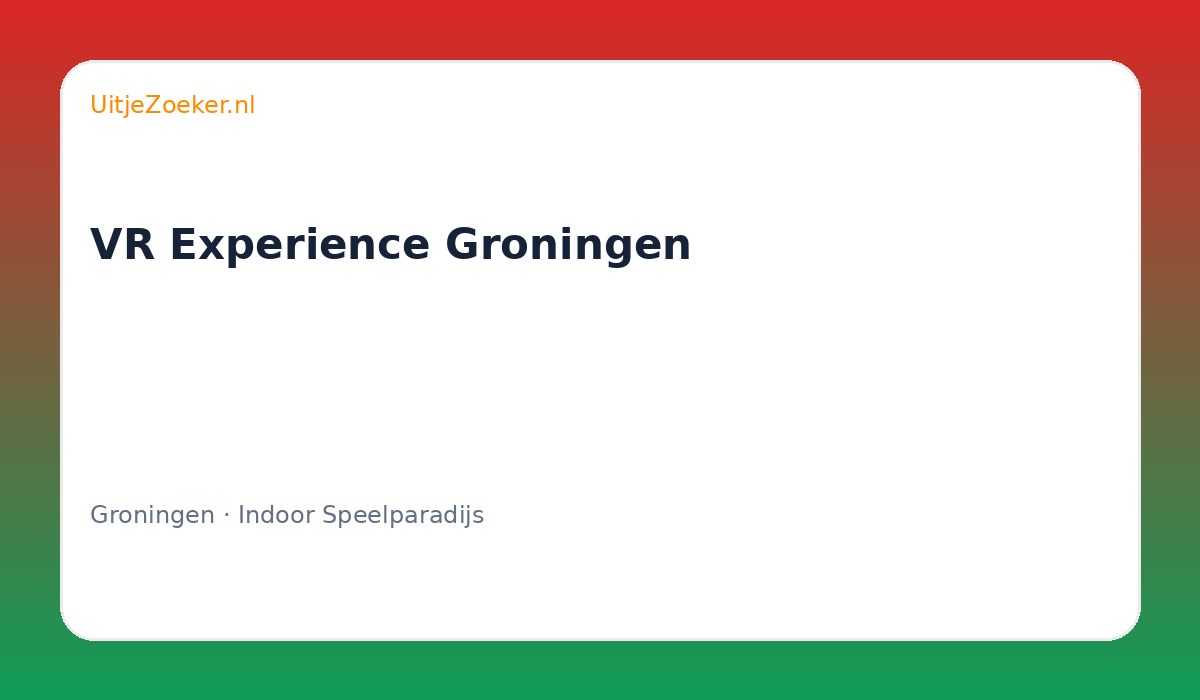 VR Experience Groningen