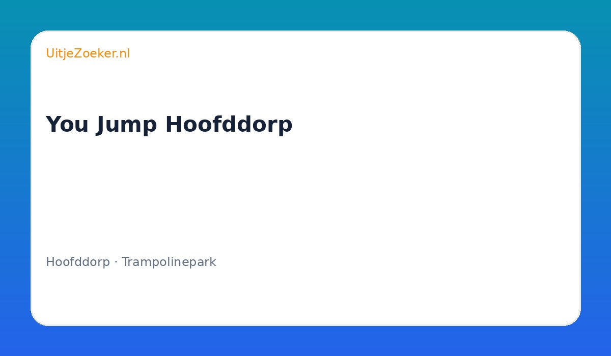 You Jump Hoofddorp