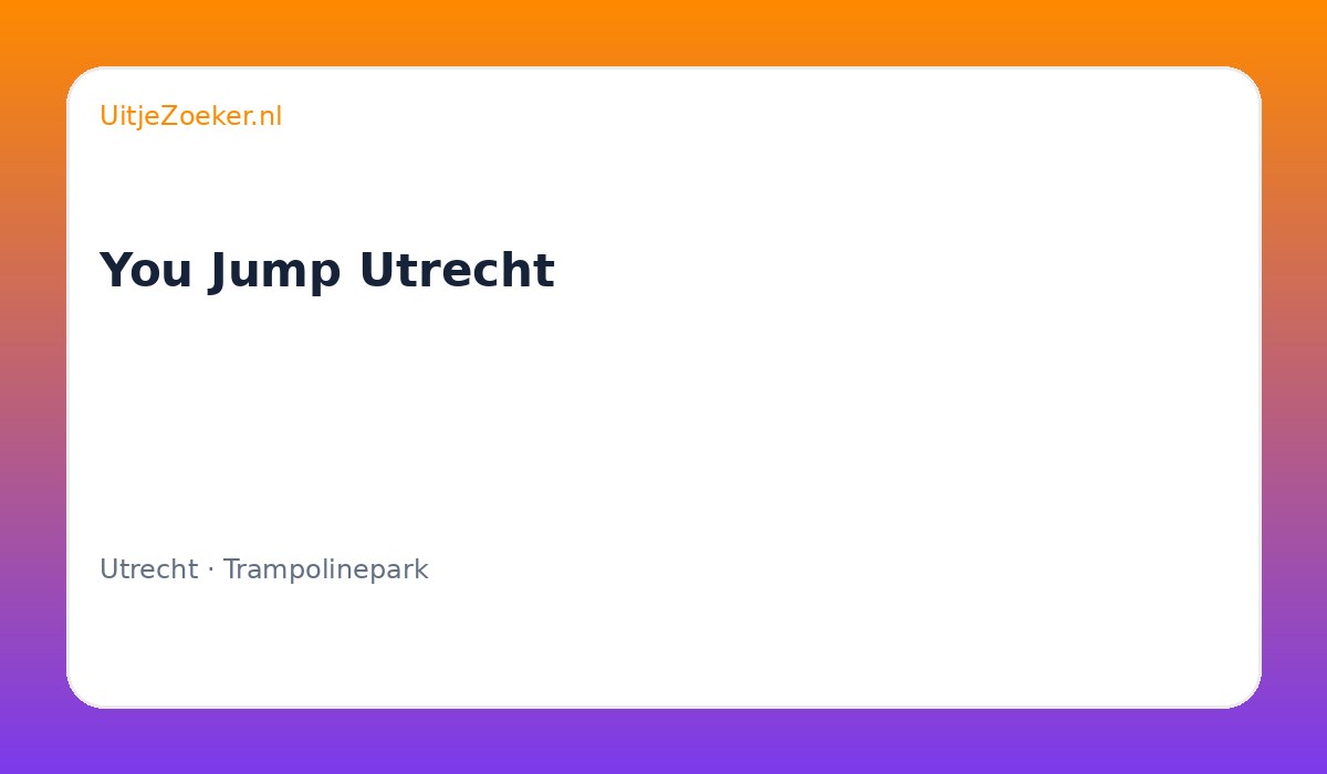 You Jump Utrecht