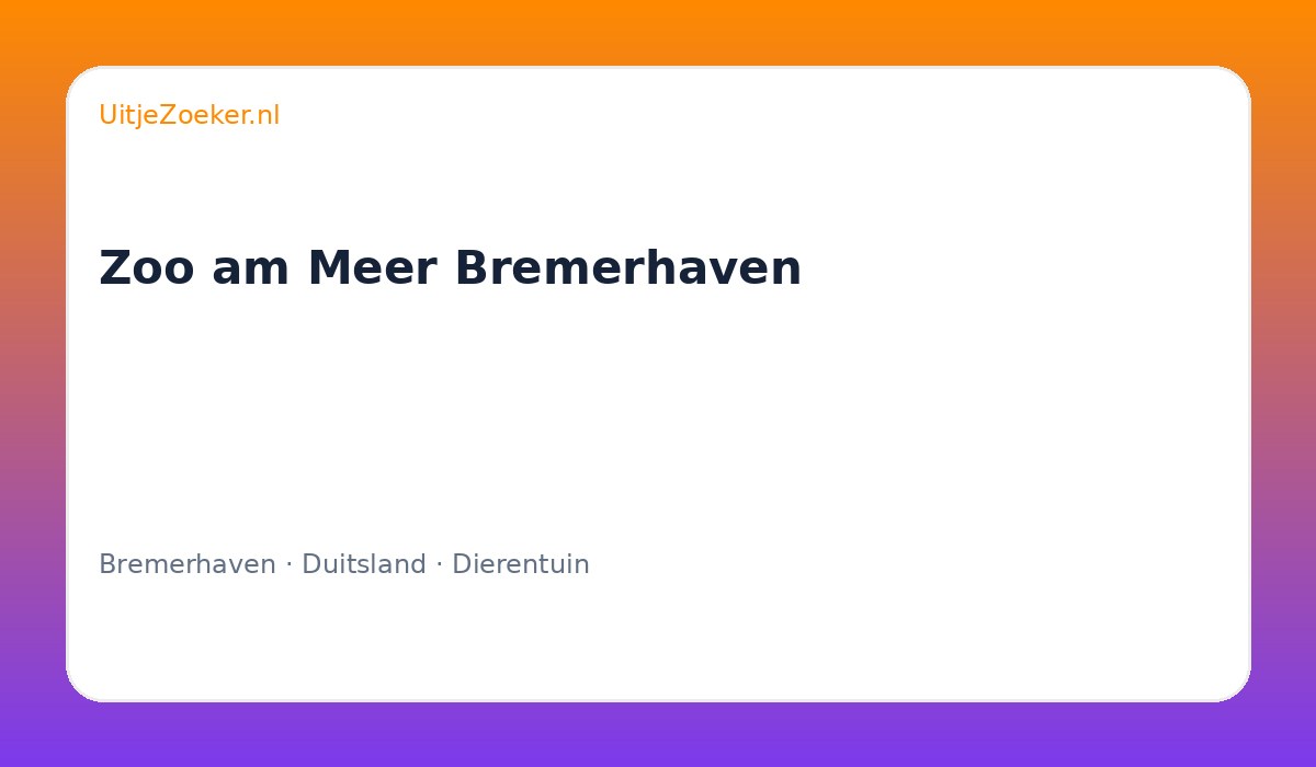 Zoo am Meer Bremerhaven