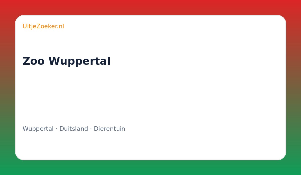 Zoo Wuppertal