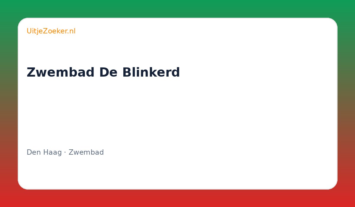 Zwembad De Blinkerd