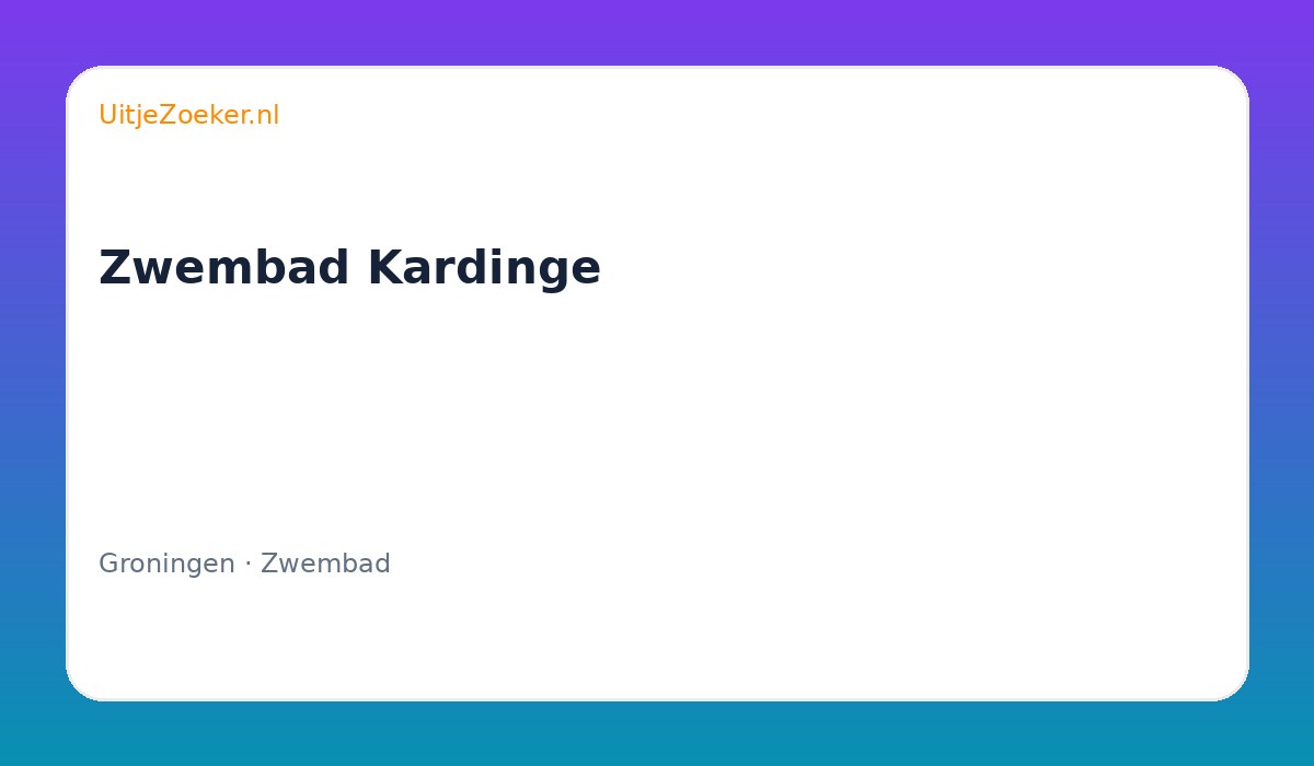 Zwembad Kardinge