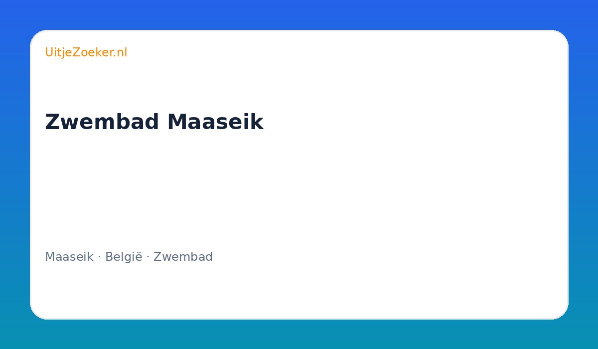 Zwembad Maaseik